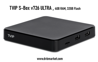 TVIP S-Box V726 ULTRA IPTV 4GB RAM / 32GB FLASH TVIP S-Box V726 ULTRA IPTV 4GB RAM / 32GB FLASH