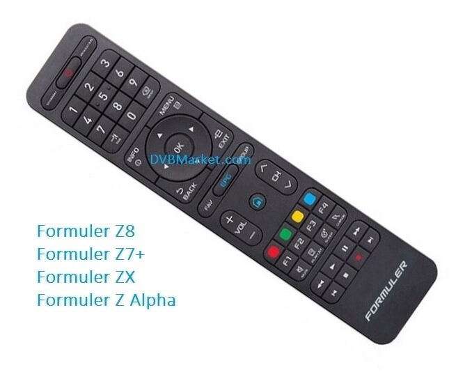 Remote Control Formuler Z8 ZX Z7+ Z Alpha Premium